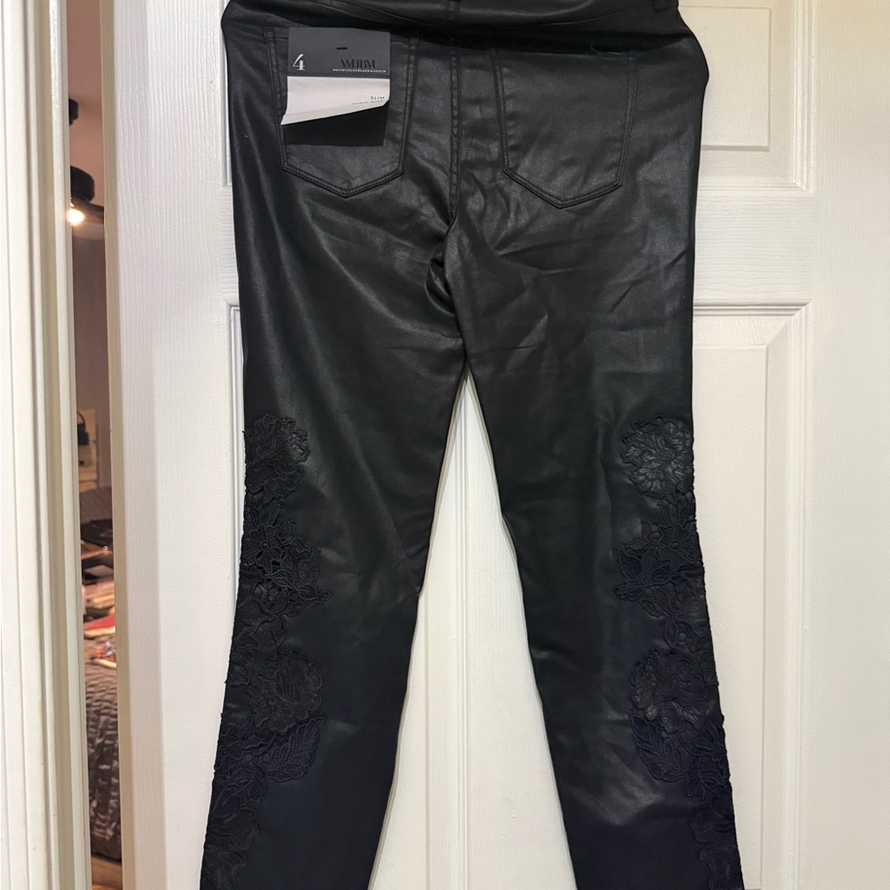 White House Black Market Black Slim High-Rise Pants